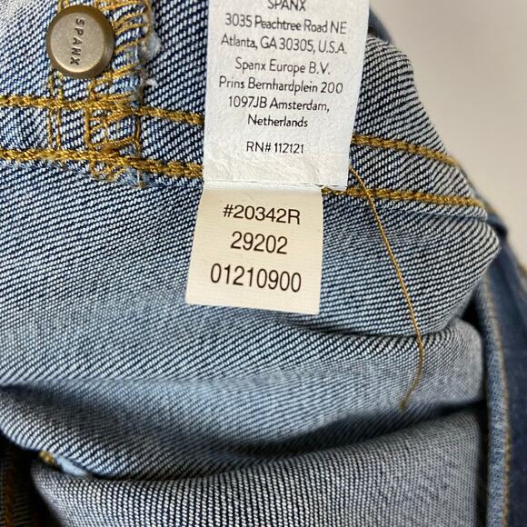 Spanx Jeans Women's Blue Ankle Skinny Denim High Rise 20342R Size Medium - Picture 7 of 11
